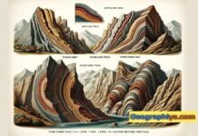 Types of folds in geography Types of fold